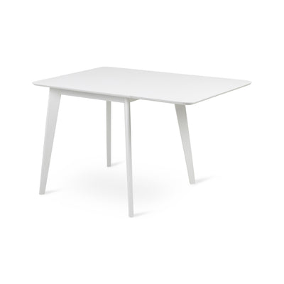 Rozkładany stół do jadalni 80-120x80 w stylu skandynawskim | Krel Czysta Biel