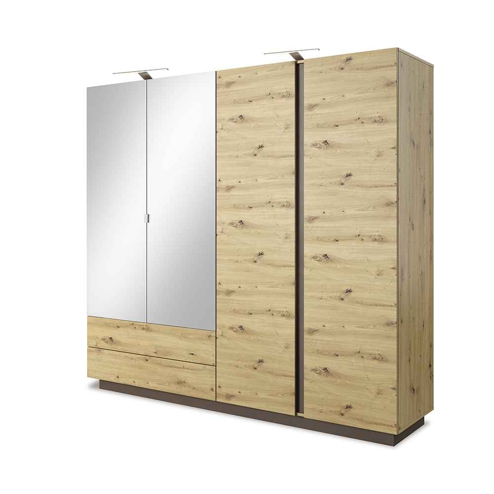 Szafa 4-drzwiowa 220x202 cm w stylu nowoczesnym | Armelia TAK
