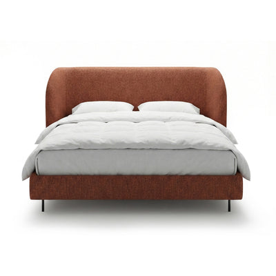 Polsterbett mit glattem Kopfteil im minimalistischen Stil | Dorida