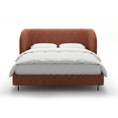 Polsterbett mit glattem Kopfteil im minimalistischen Stil | Dorida