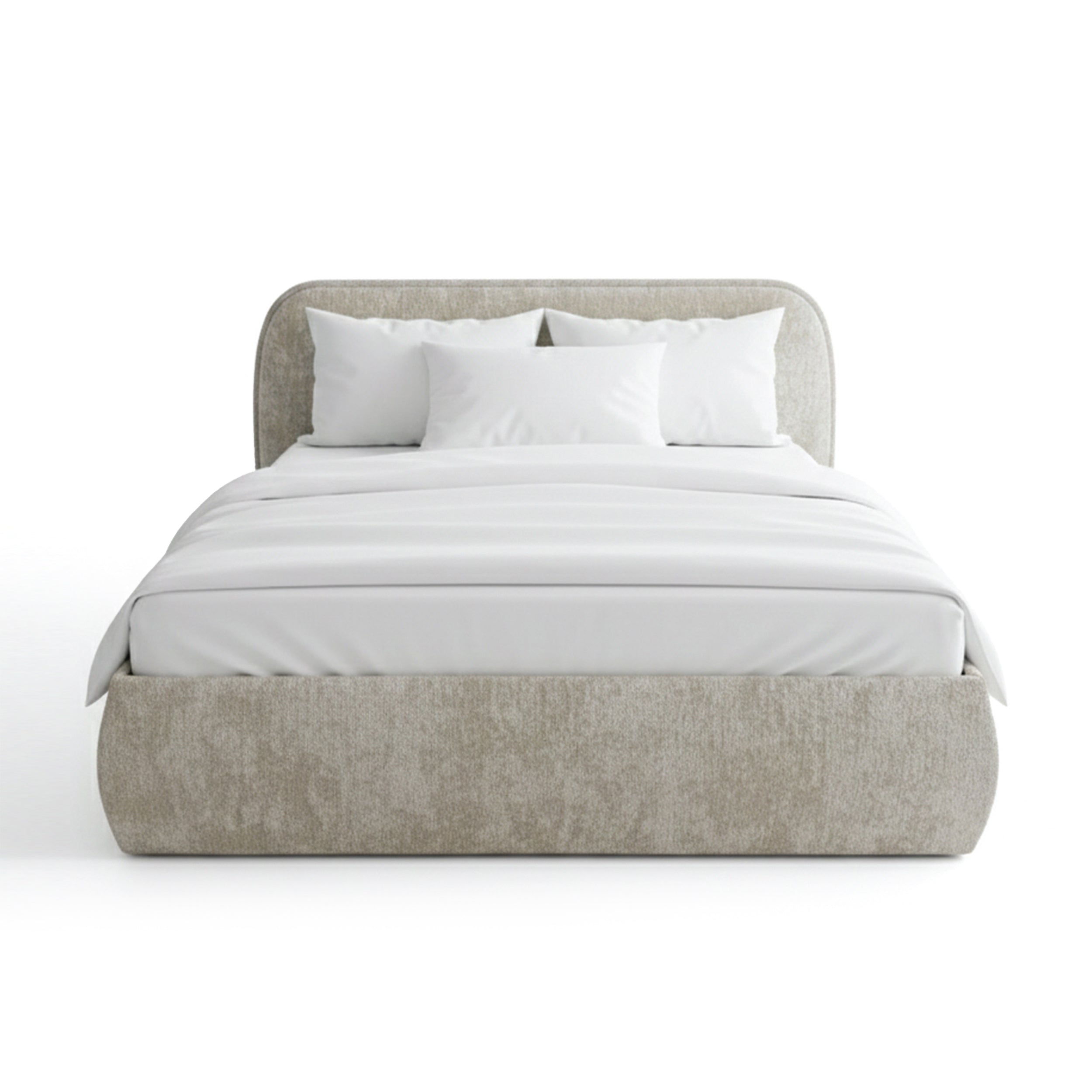 Polsterbett mit Bettkasten im Soft-Modern-Stil | Eterial