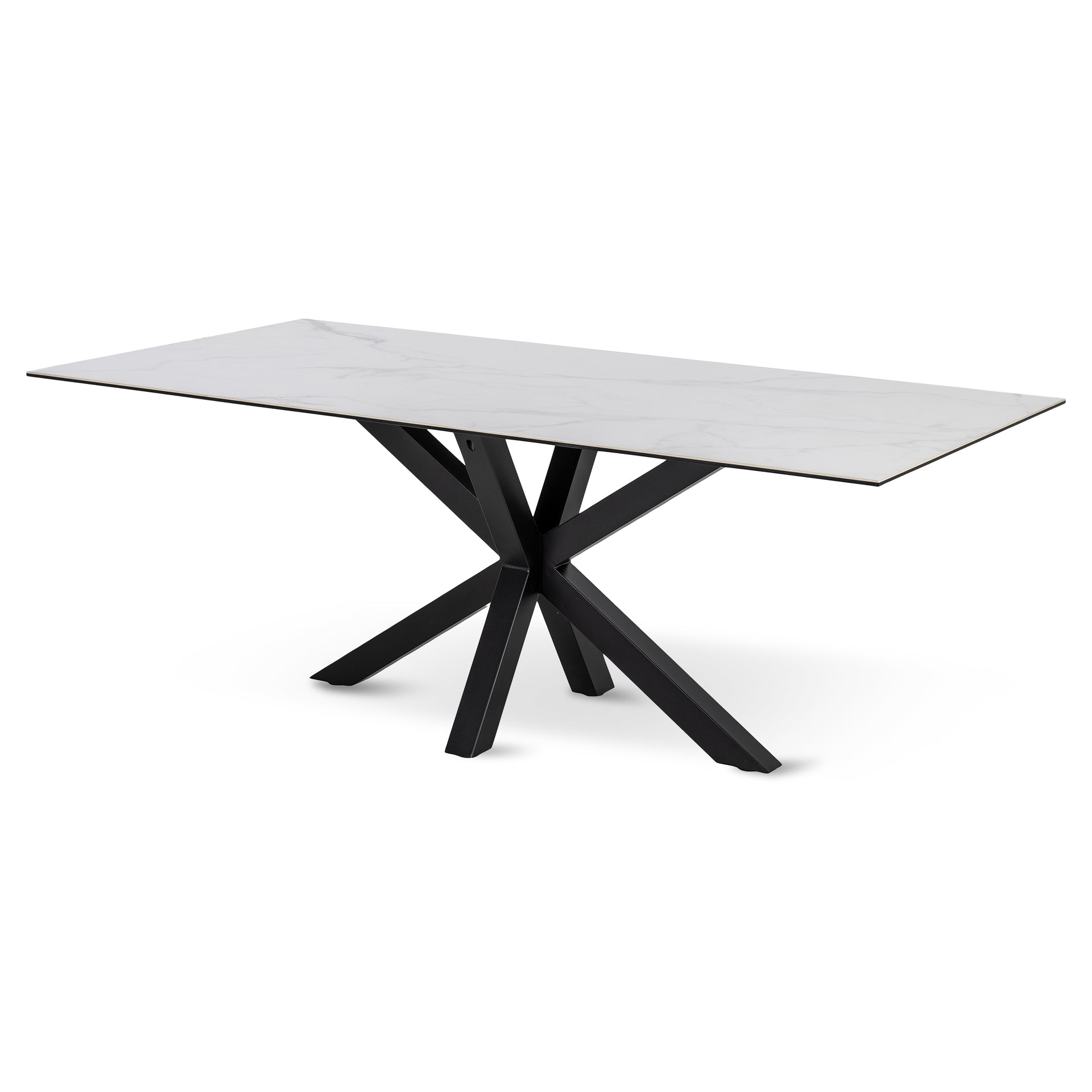 Stół do jadalni 200x76 w stylu nowoczesnym - elegancki blat ceramiczny, metalowa podstawa, 4 warianty kolorystyczne| Oryss