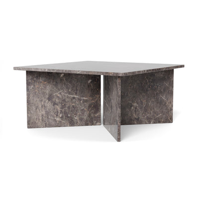 Stolik kawowy 90x42 w stylu eleganckim | Plaris Ciemny Marmur