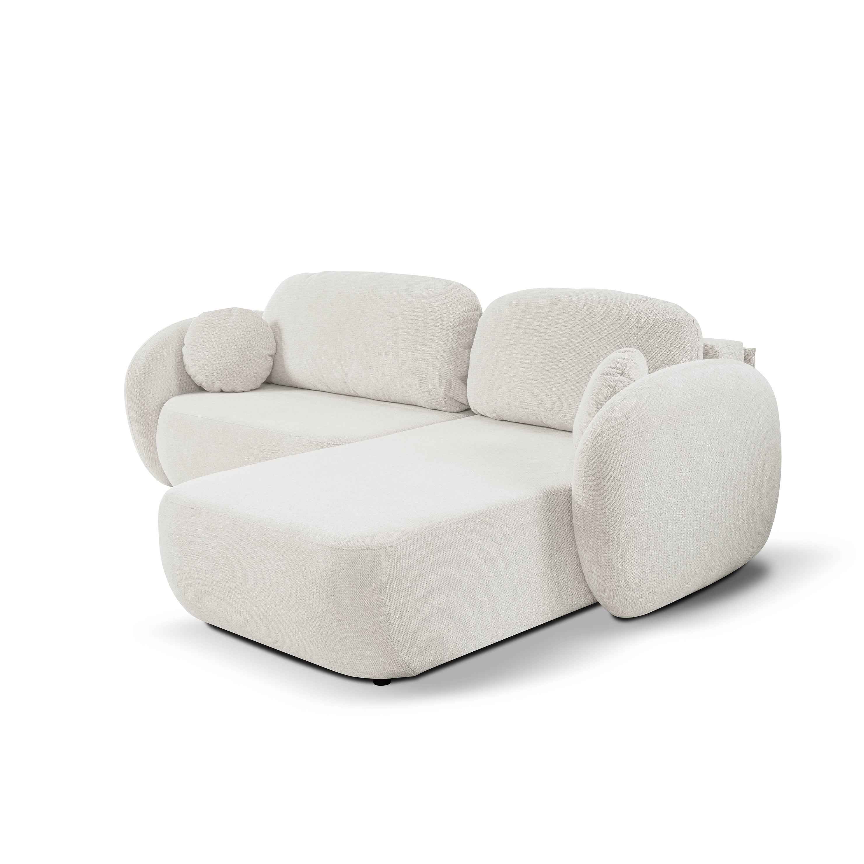 Narożnik z funkcją spania DL 248 cm w stylu nowoczesnym, tkanina Aragon | OLEMO