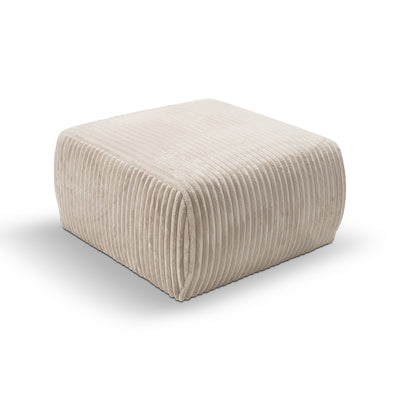 Gepolsterter Pouf 82x41 im Vintage-Stil | ALLORO – Schrägansicht
