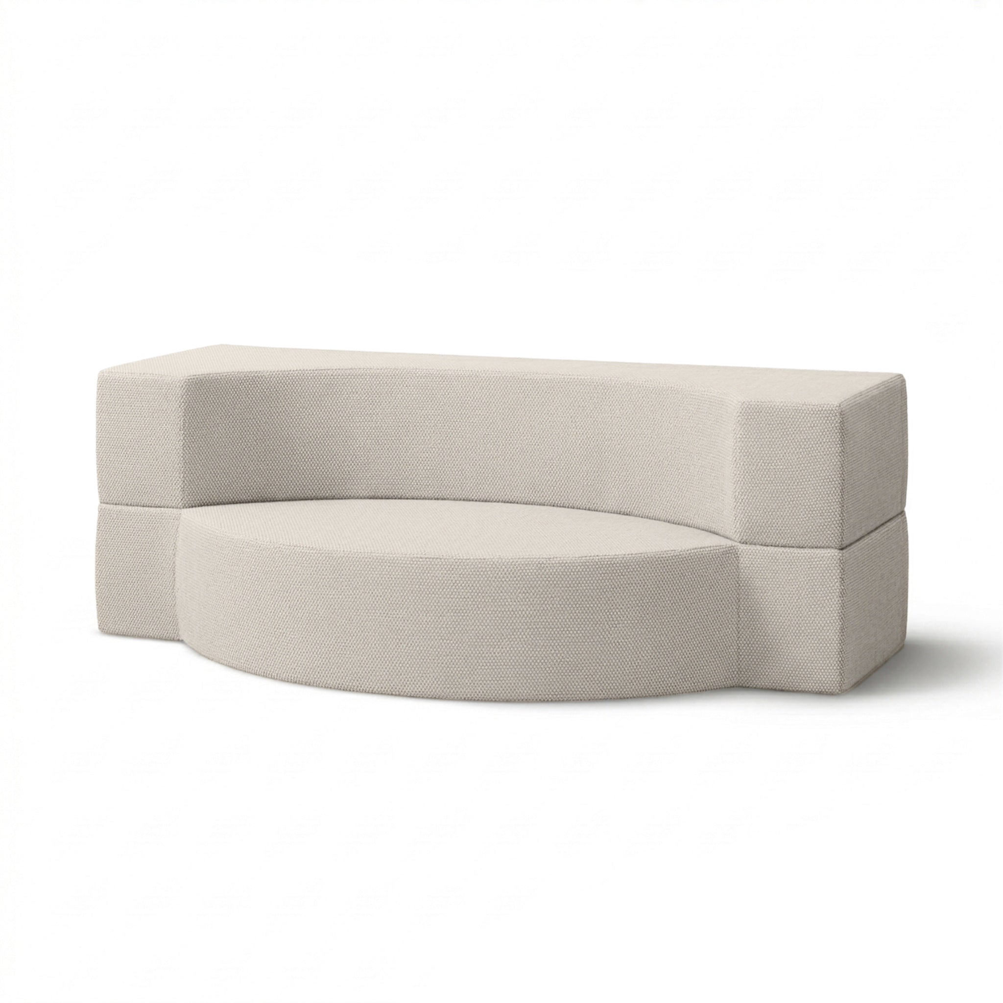 Sofa ogrodowa piankowa 200x100x70 cm w stylu japandi, tkanina outdoorowa Harris | Lunaria