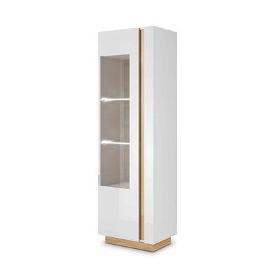 Witryna przeszklona 60x194 cm w stylu nowoczesnym | Armelia