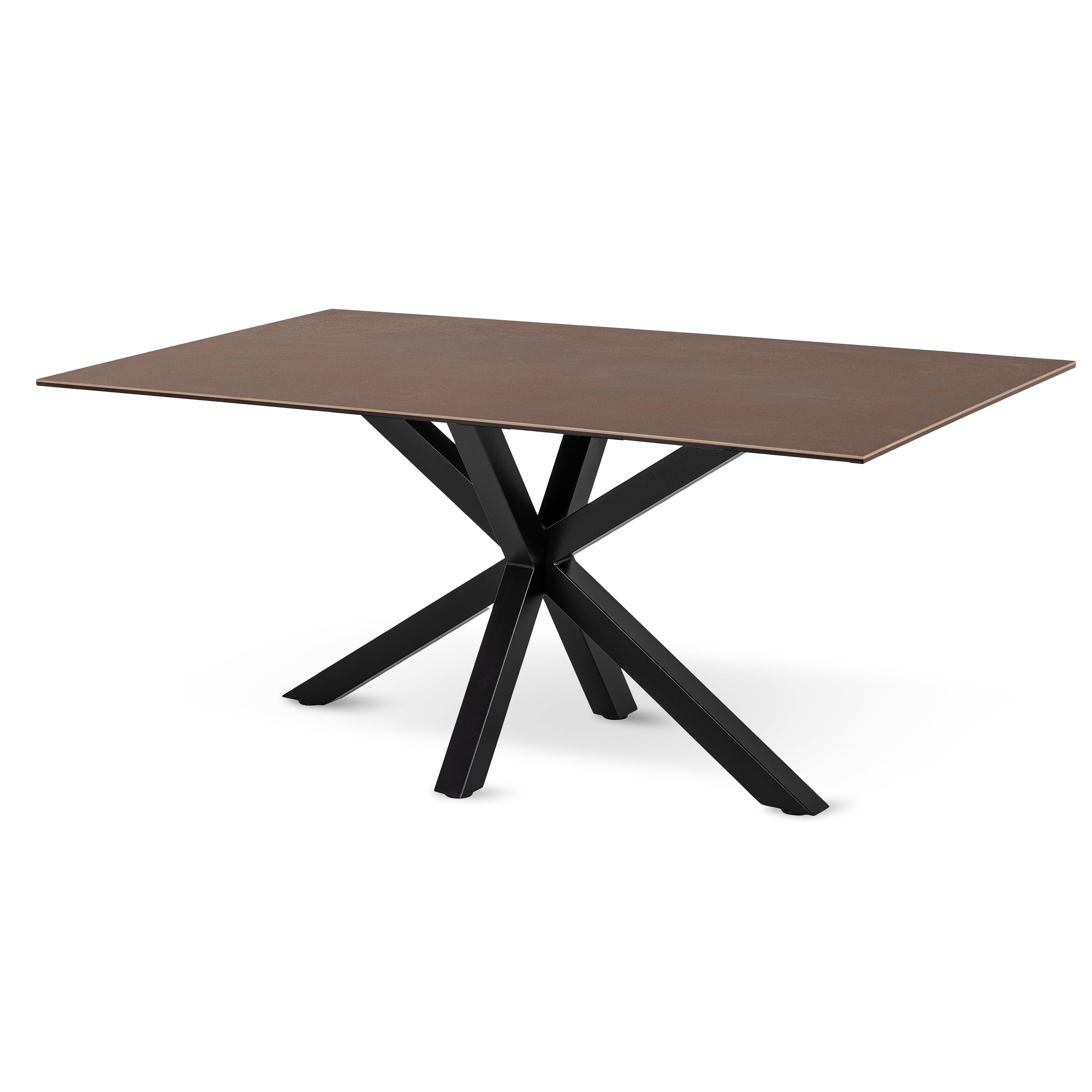 Stół do jadalni 160x76 w stylu nowoczesnym - elegancki blat ceramiczny, 4 warianty kolorystyczne | Oryss Ciepły Taupe