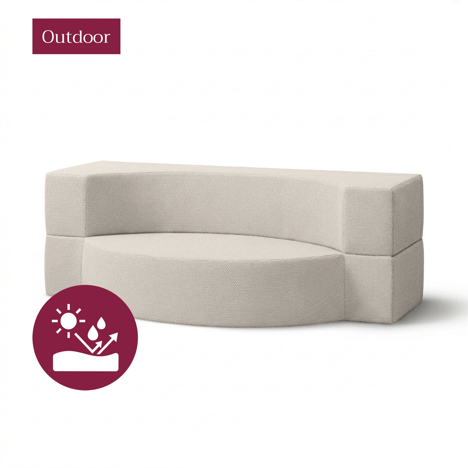 Schaumstoff-Gartensofa Lunaria