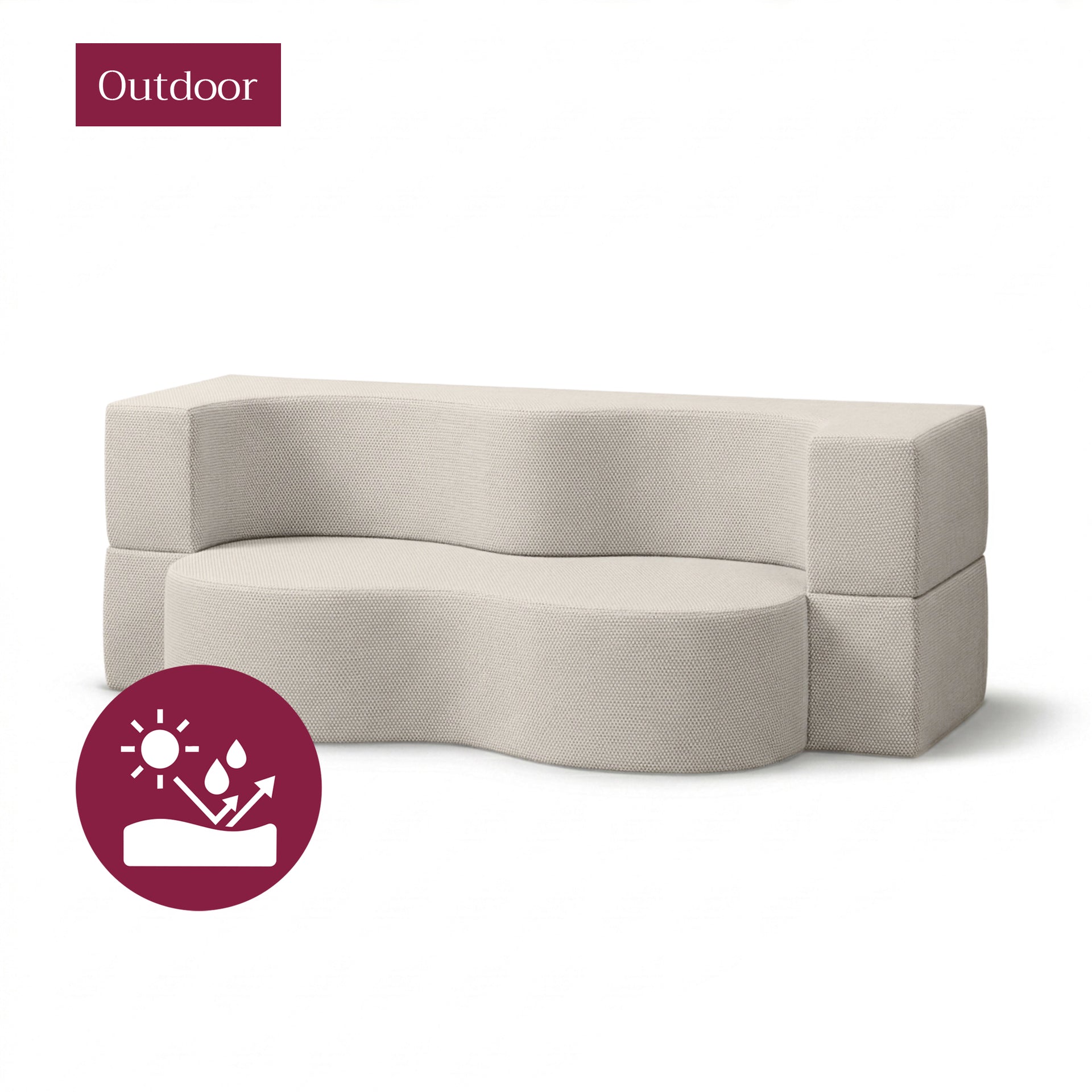 Schaumstoff-Gartensofa Kamelia