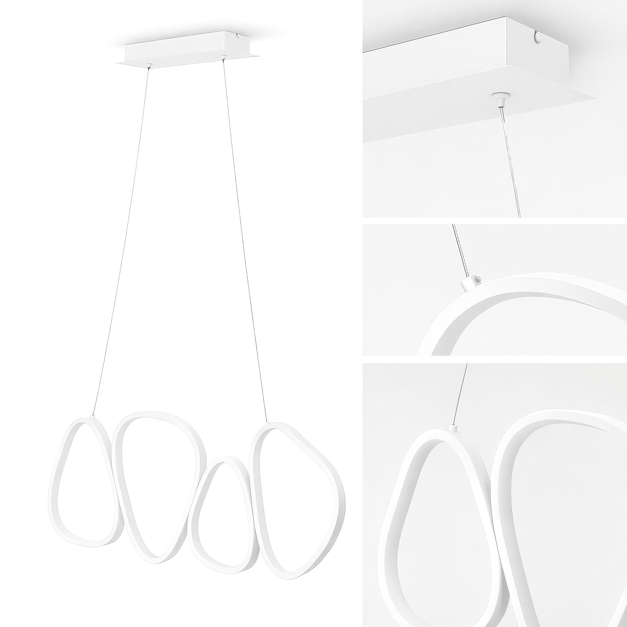 Lampa wisząca LED z pętlami Loria