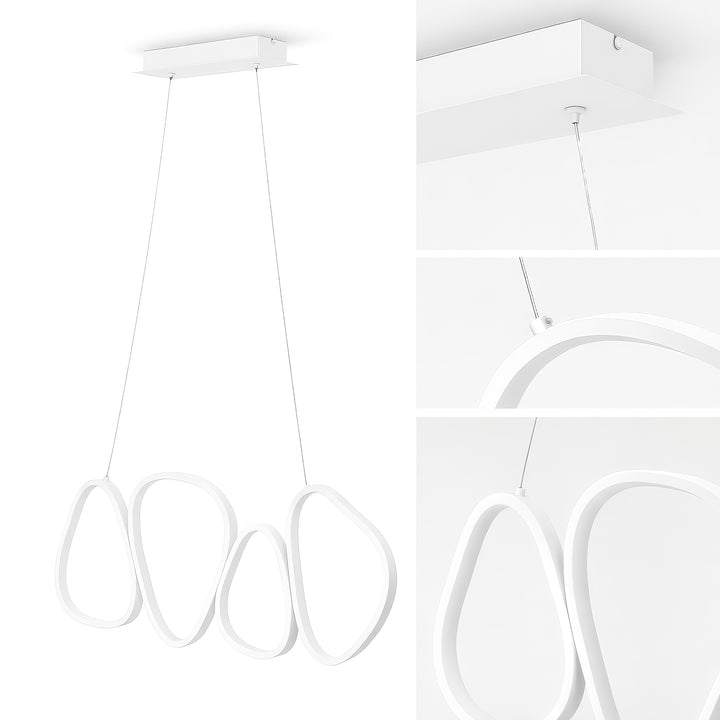 Lampa wisząca LED z pętlami Loria