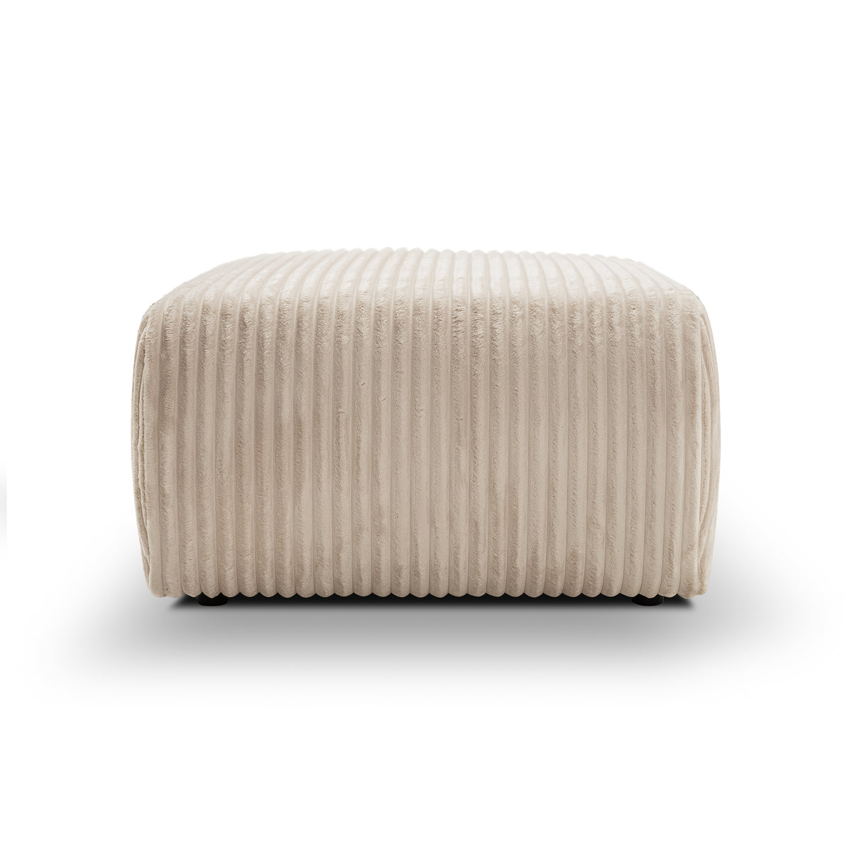 Gepolsterter Pouf 82x41 im Vintage-Stil | ALLORO – Vorderansicht