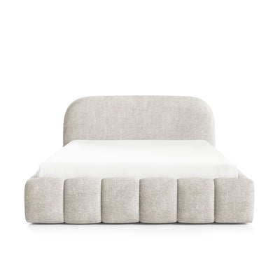 Polsterbett mit Bettkasten im Modern-Soft-Stil, Stoff Monte | Tegell