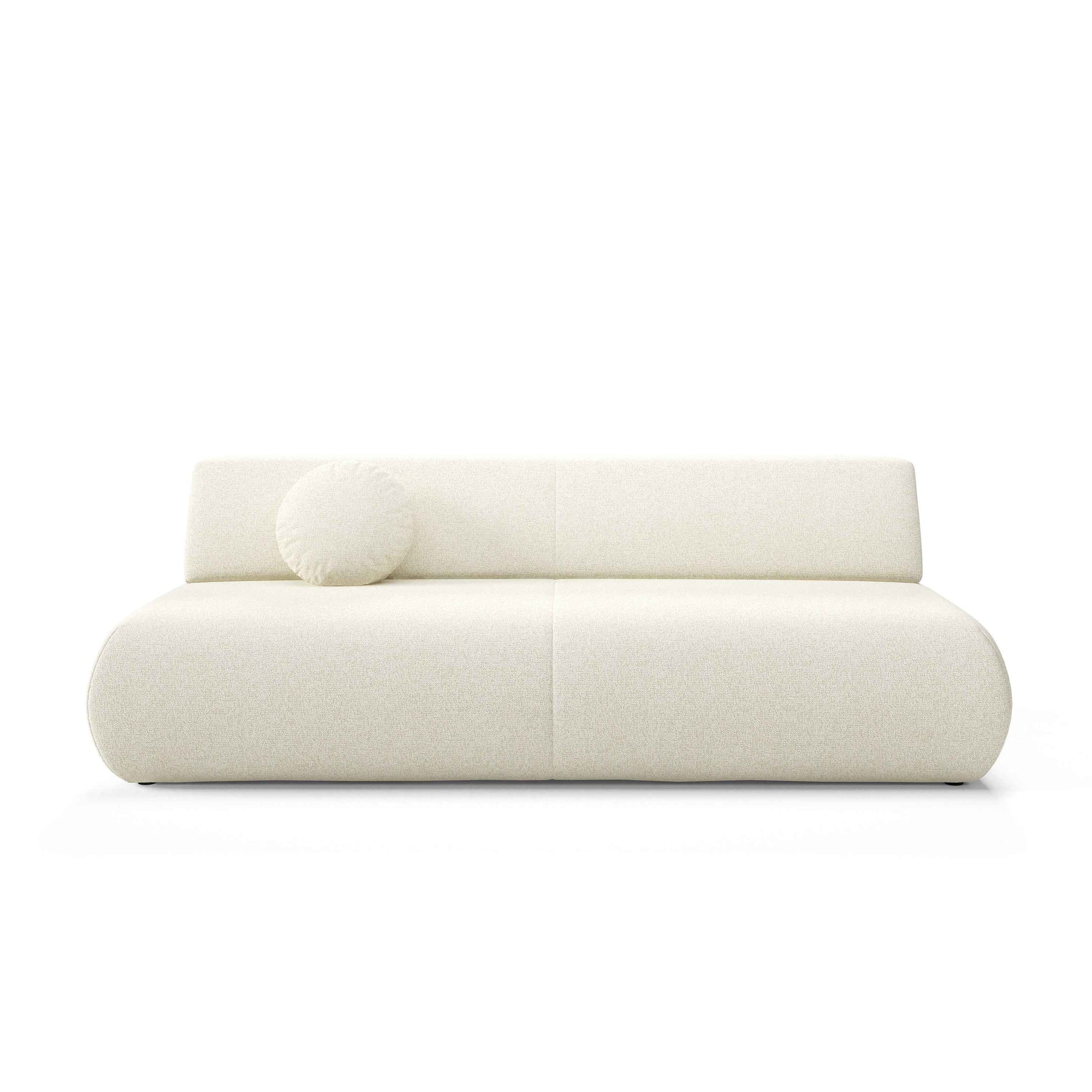 Sofa z funkcją spania 140x200 z pojemnikiem w stylu nowoczesnym – mechanizm DL, regulowany podłokietnik | Puentro