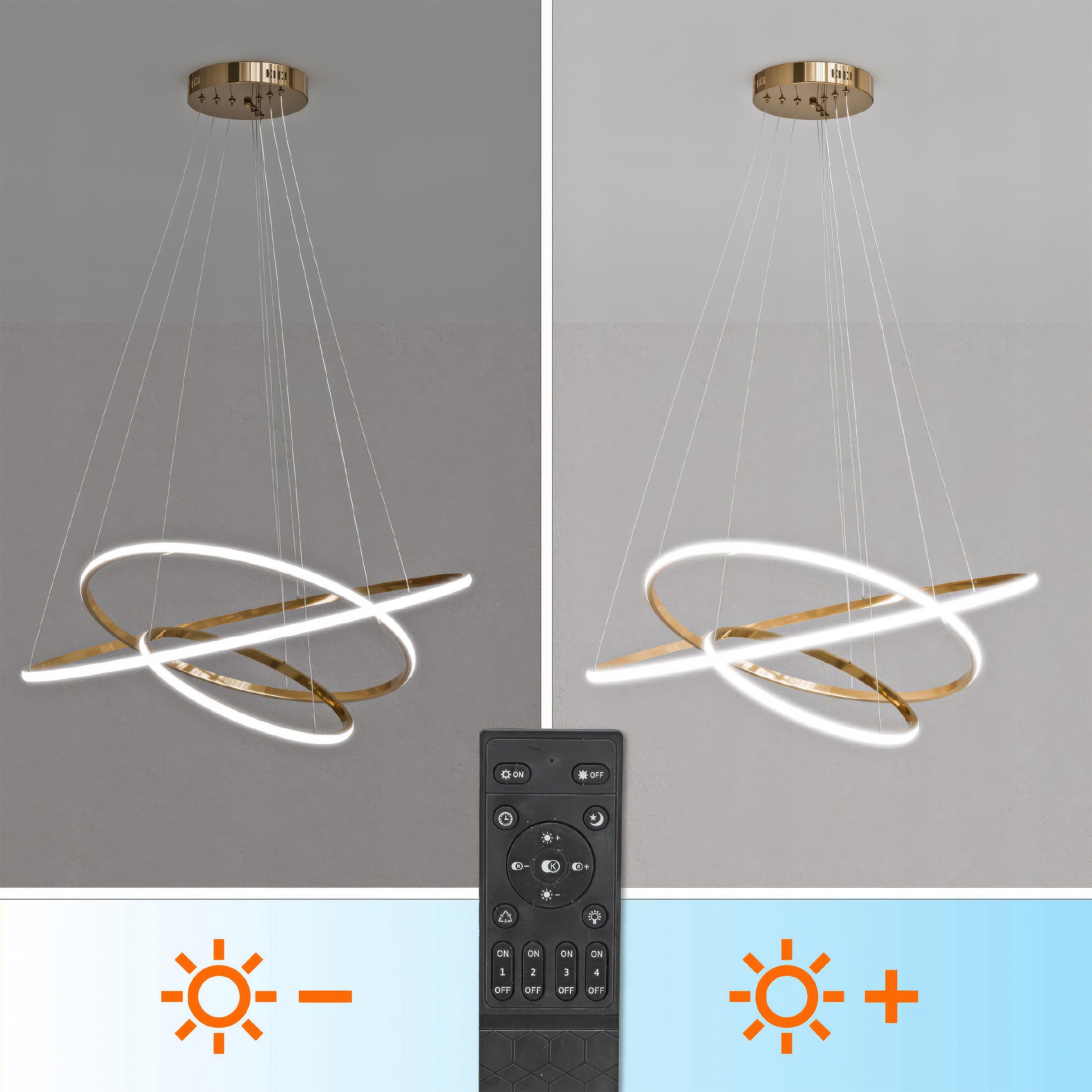 Lampa wisząca LED pętle Movimento