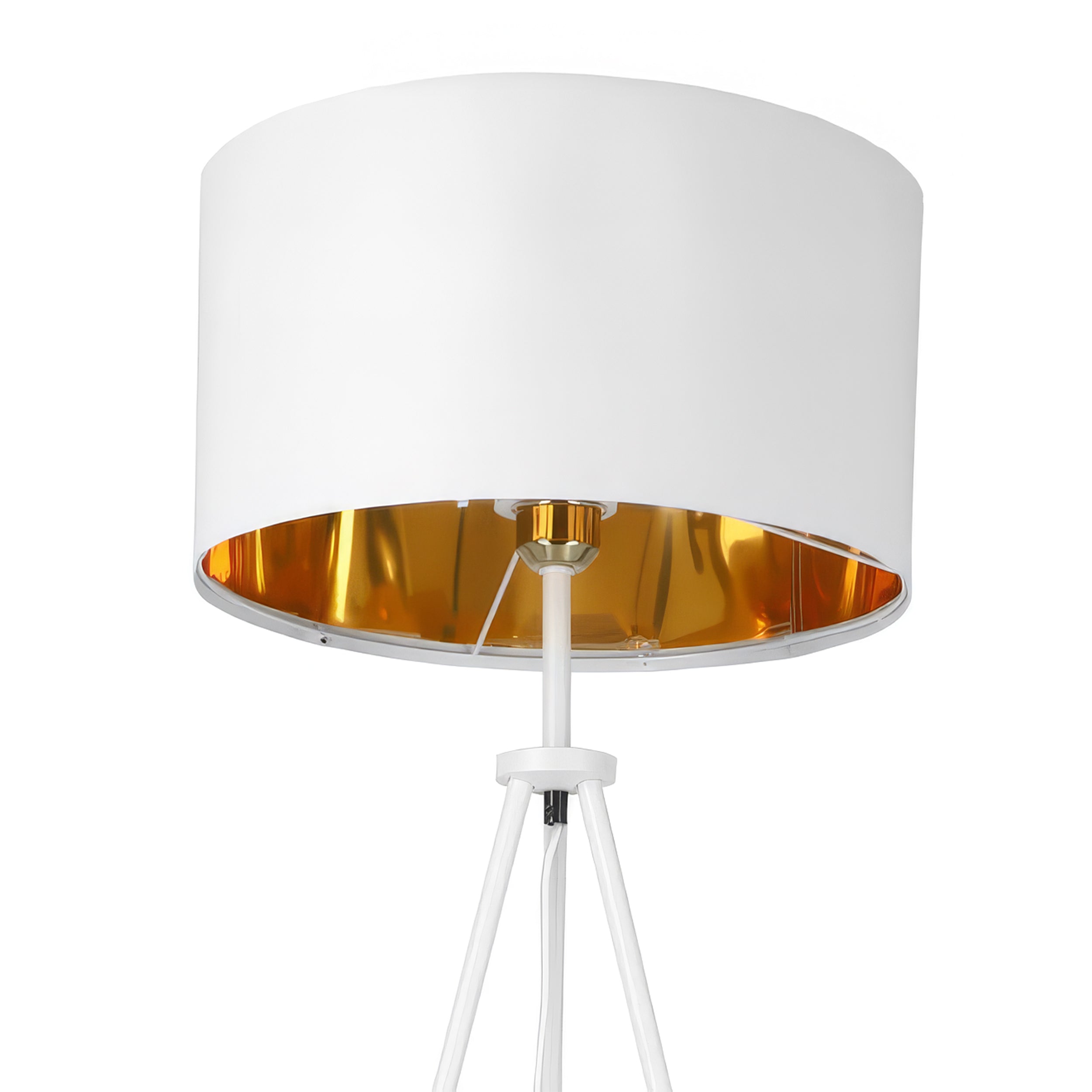 Lampa podłogowa z abażurem na trójnogu Aureno