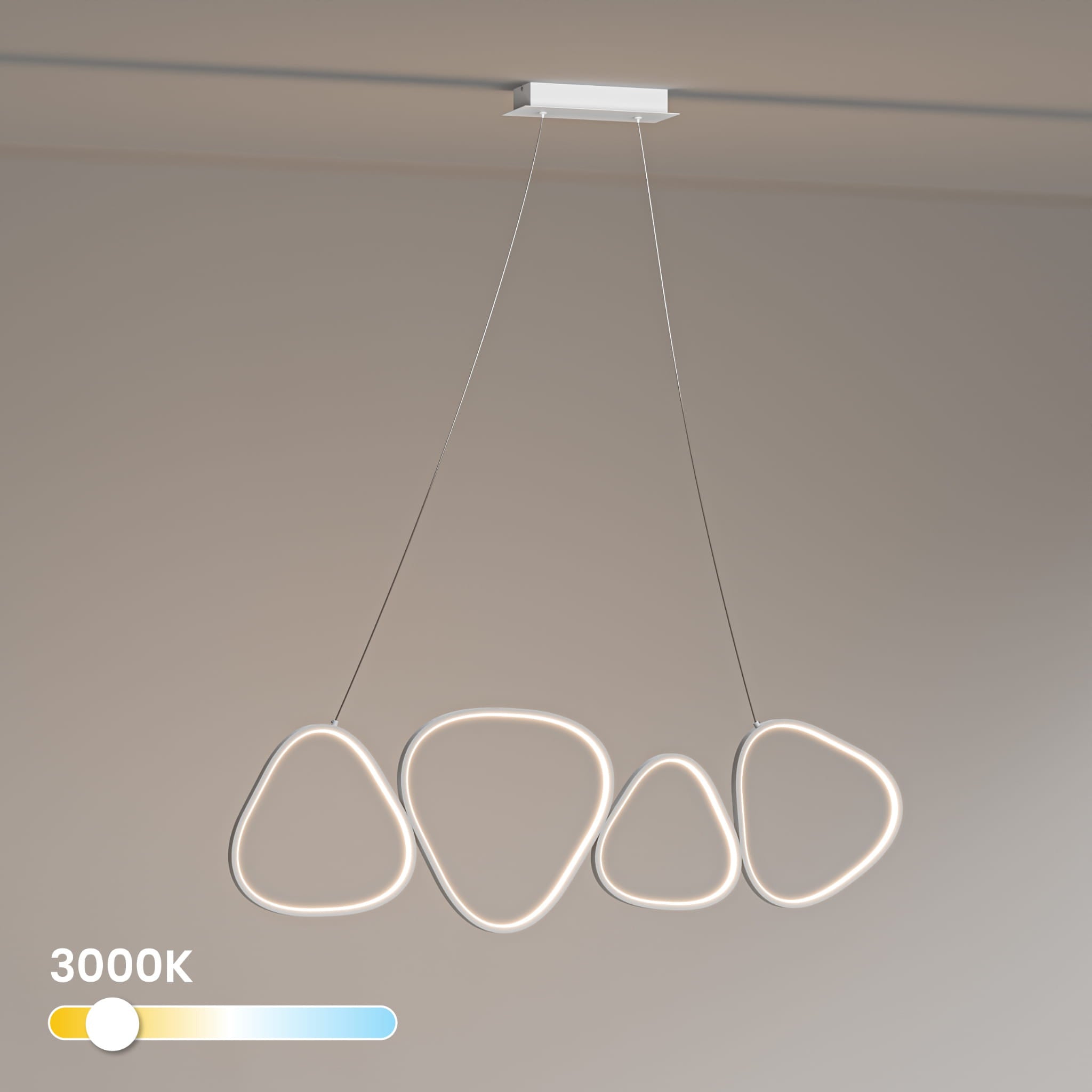 Lampa wisząca LED z pętlami Loria