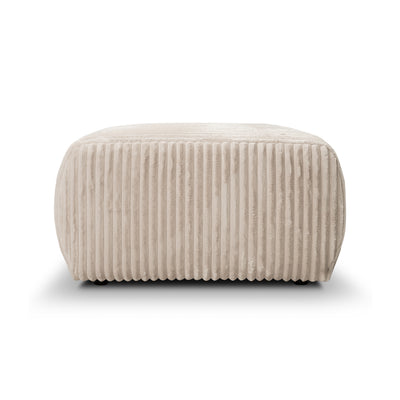 Gepolsterter Pouf 82x41 im Vintage-Stil | ALLORO – Seitenansicht