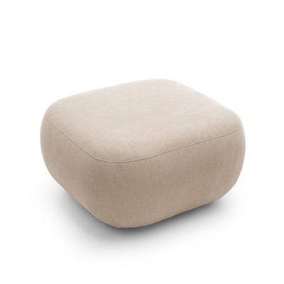 Pufa wypoczynkowa 75x39 cm z pianki PUR w stylu japandi, tkanina Aragon | OLEMO