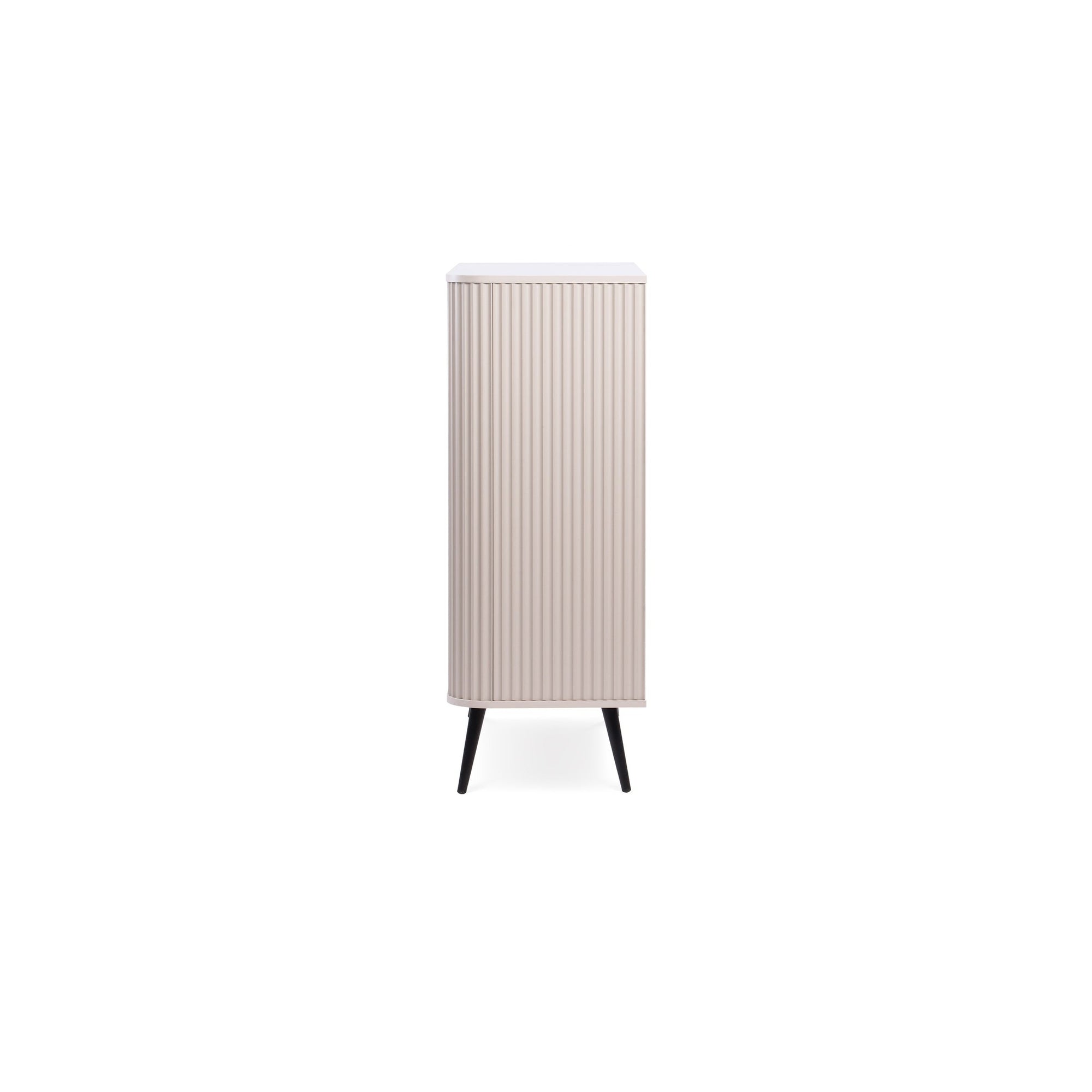 Komoda 103x129 w stylu nowoczesnym - frezowane fronty, ukryte uchwyty, złote lub metalowe nogi | Eva