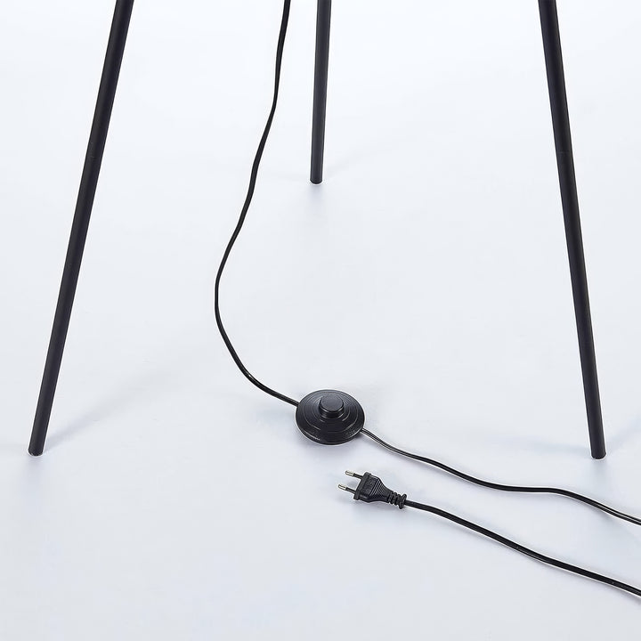 Lampa podłogowa z abażurem na trójnogu Aureno