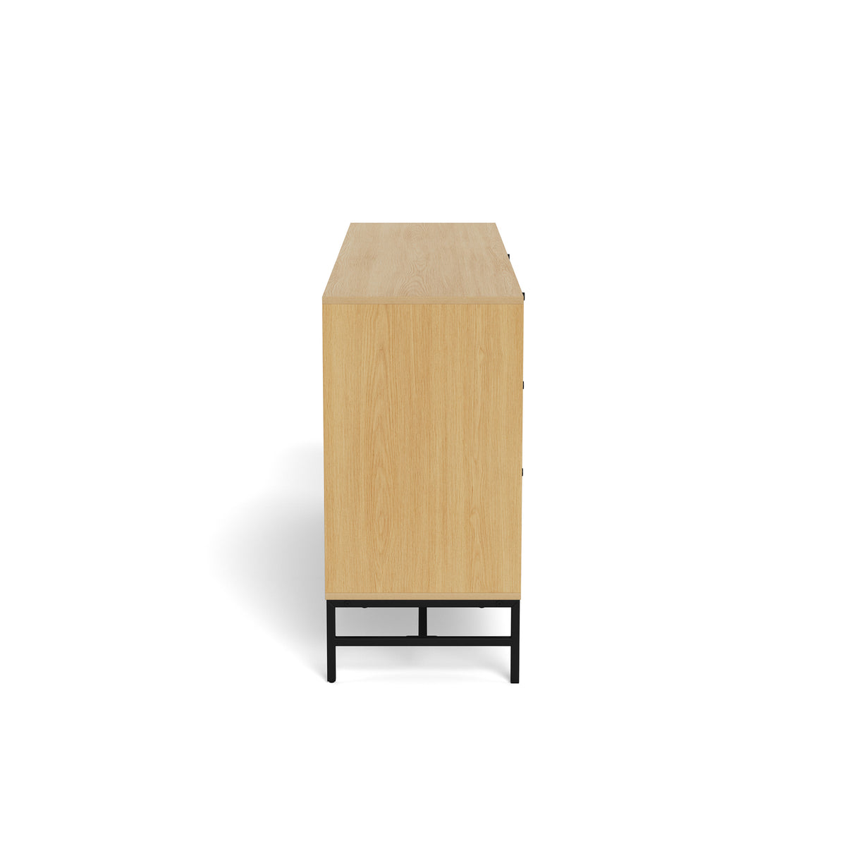 Kommode 158x81 mit Lamellenfront im modernen Stil | Bambouz