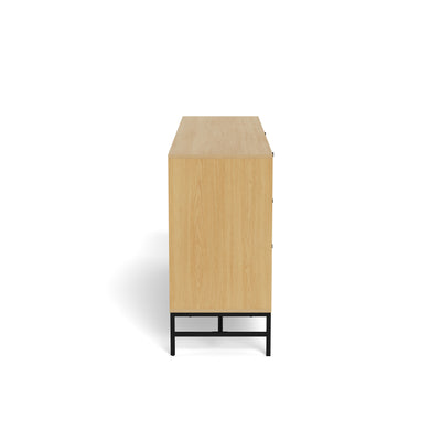 Kommode 158x81 mit Lamellenfront im modernen Stil | Bambouz