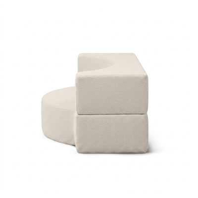 Sofa ogrodowa piankowa 200x100x70 cm w stylu japandi, tkanina outdoorowa Harris | Lunaria