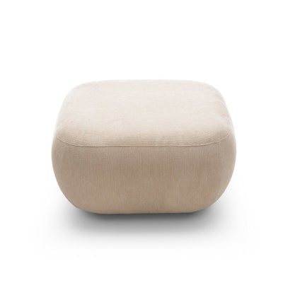 Pufa wypoczynkowa 75x39 cm z pianki PUR w stylu japandi, tkanina Aragon | OLEMO