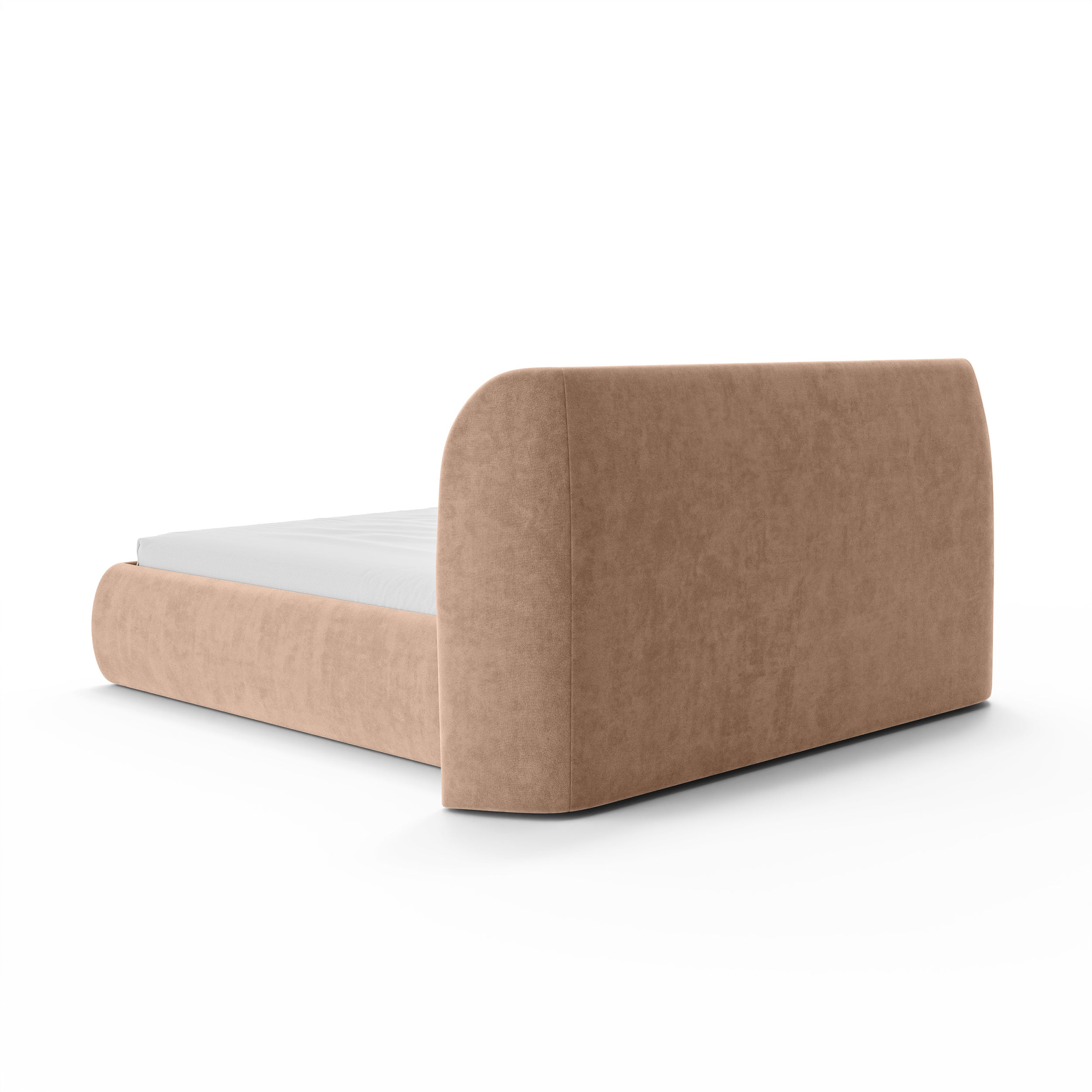 Polsterbett mit Bettkasten im Modern-Soft-Stil | Frasspo