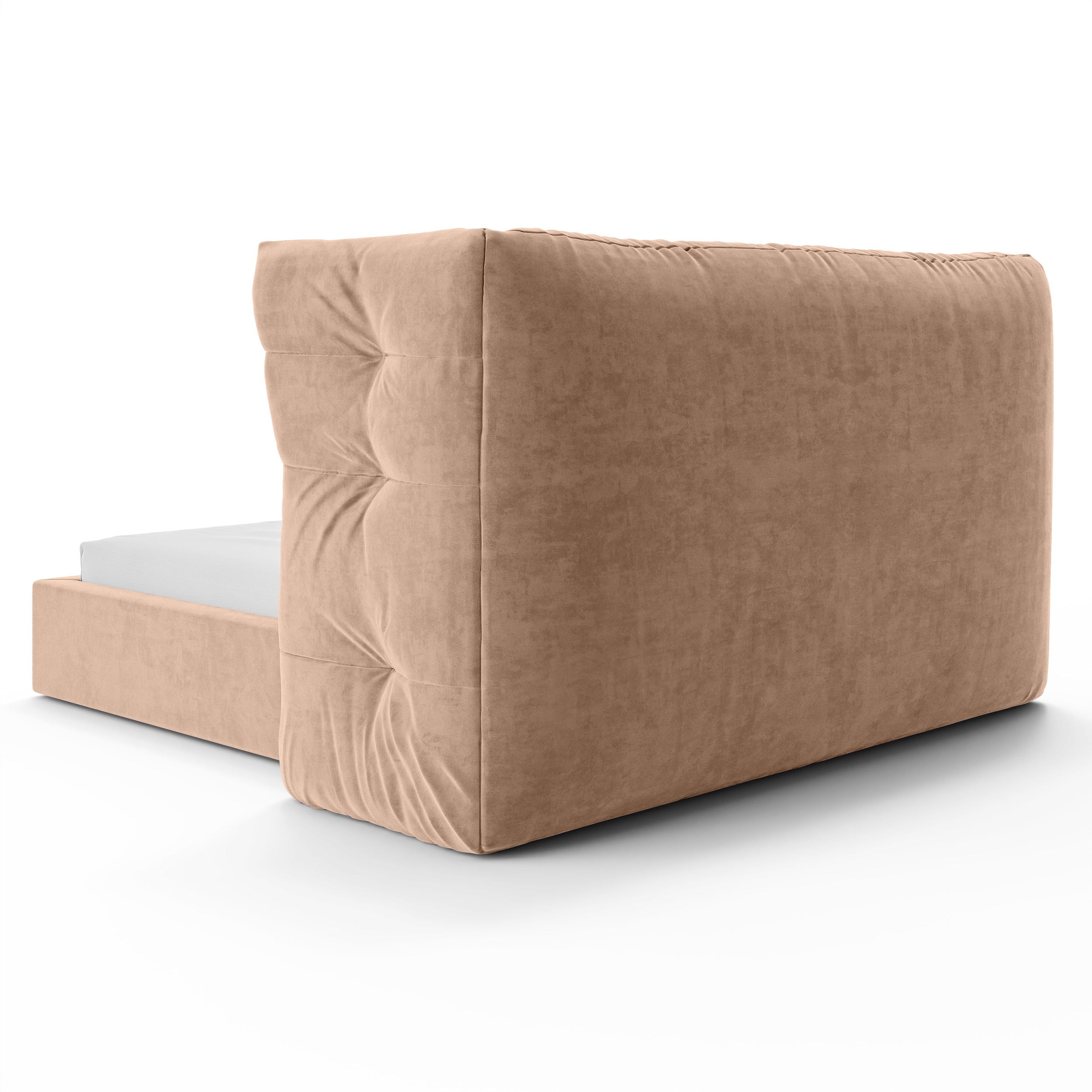 Polsterbett mit Steppung und Bettkasten im Glamour-Stil | Diara