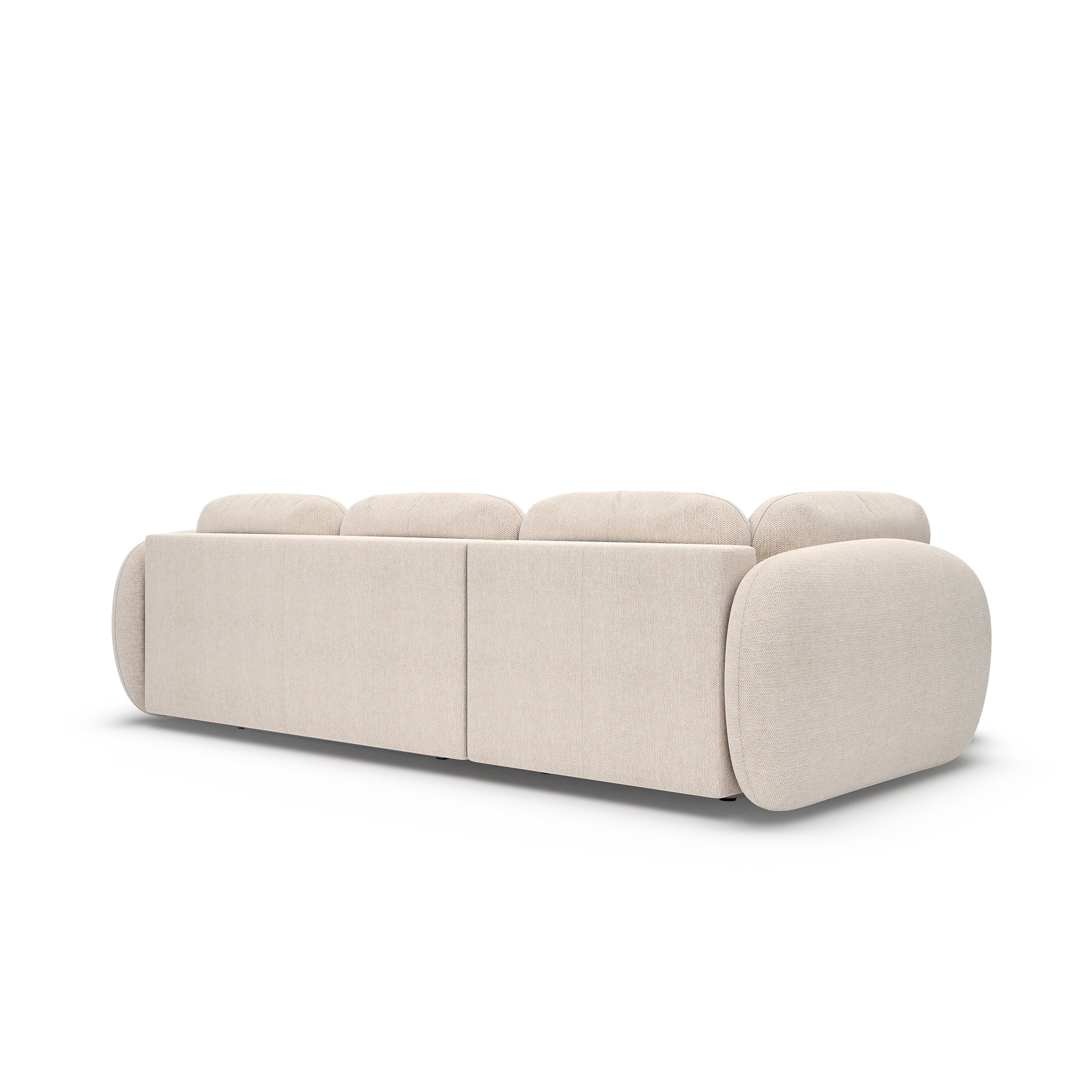 Narożnik z funkcją spania o powierzchni 123x250 w stylu organic modern | OLEMO