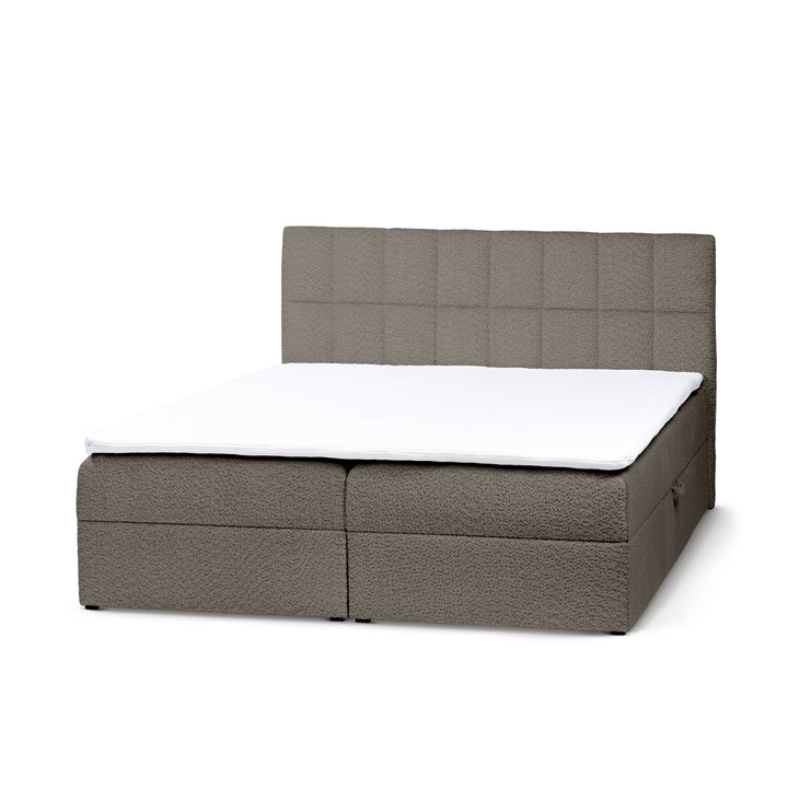 Łóżko Kontynentalne z Pojemnikiem Bazy 200 Gorzka Czekolada