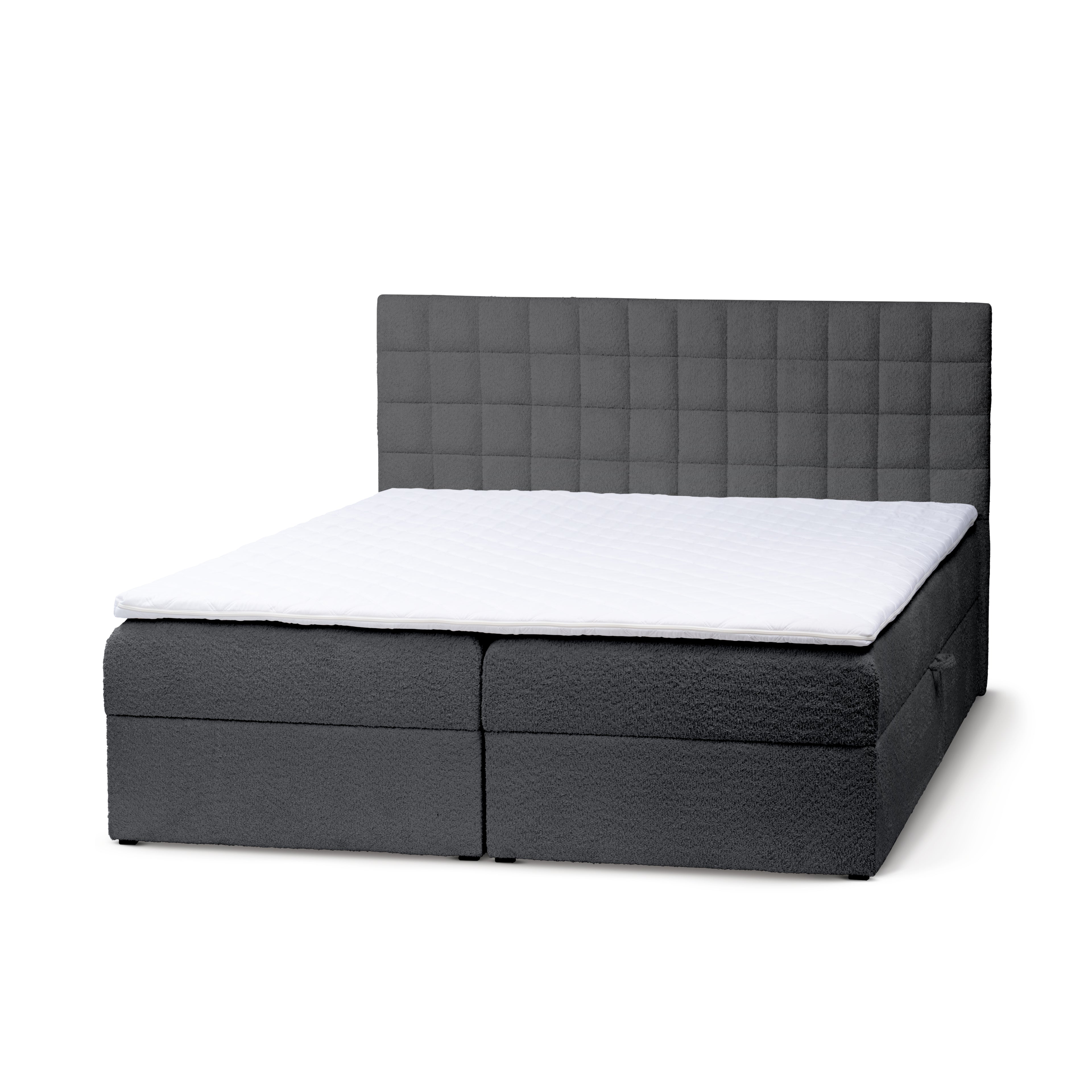 Łóżko Kontynentalne z Pojemnikiem Laky 200 Węgiel Szlachetny