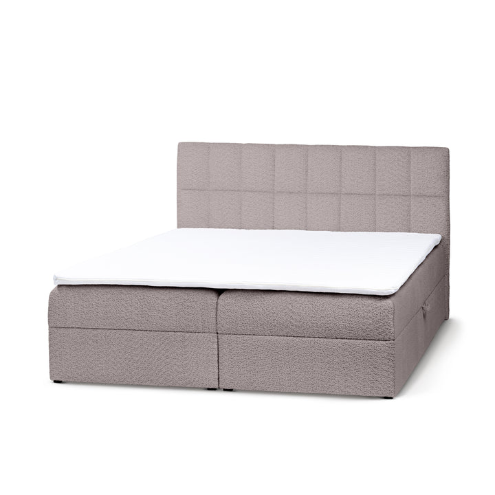 Łóżko Kontynentalne z Pojemnikiem Bazy 200 Gliniany Beż