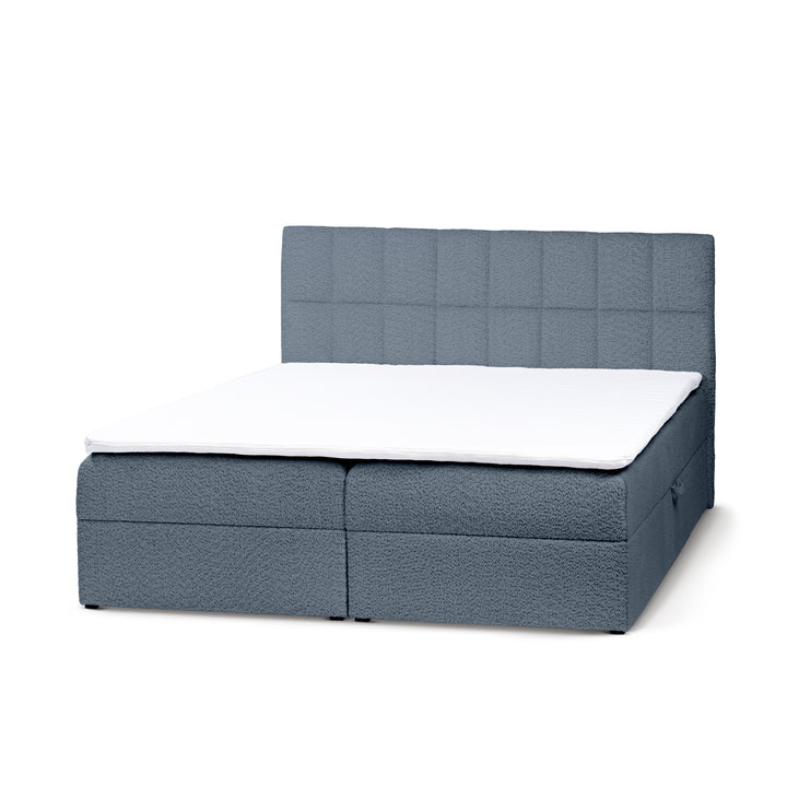 Łóżko Kontynentalne z Pojemnikiem Bazy 200 Niebieski Bazalt