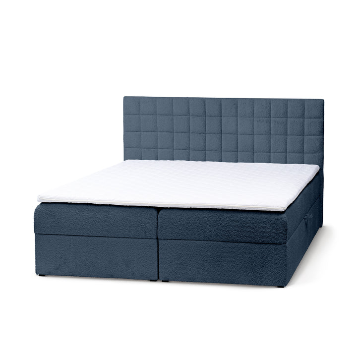 Łóżko Kontynentalne z Pojemnikiem Laky 200 Kobaltowy Cień