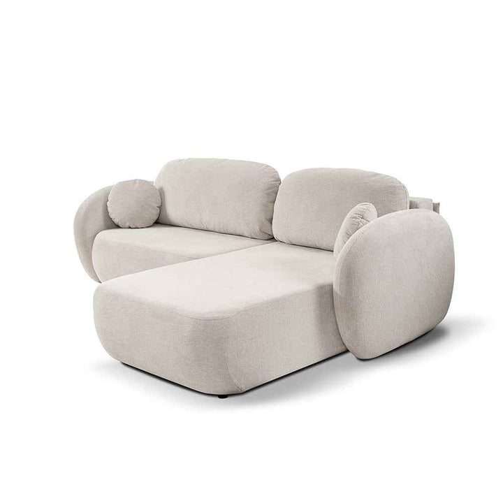 Narożnik z funkcją spania OLEMO Aragon Kremowy Taupe (ARAGON 03)