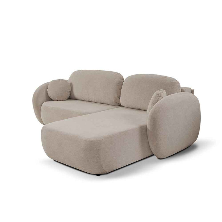 Narożnik z funkcją spania OLEMO Aragon Orzechowy Beż (ARAGON 14)