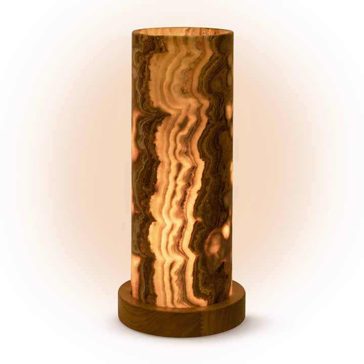 Lampa z naturalnego Onyksu Elora