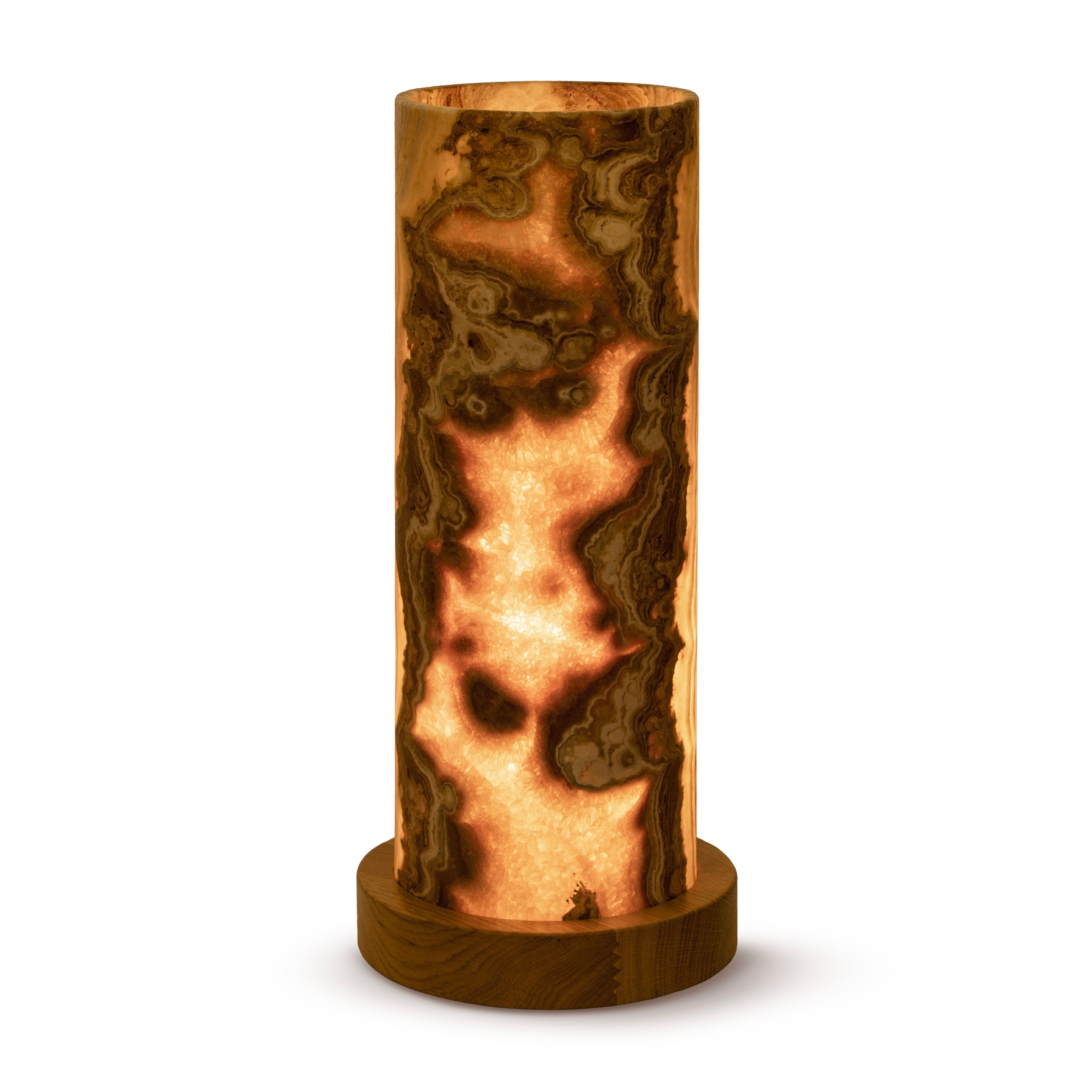 Lampa z naturalnego Onyksu Elora