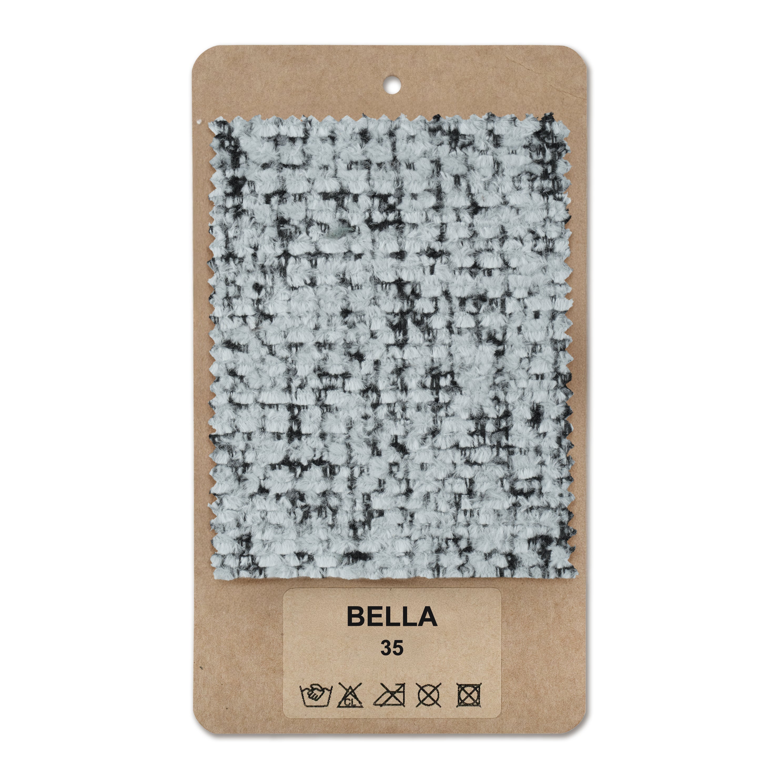 Próbnik tkanin Bella Szmaragdowa Szarość