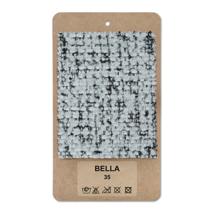 Próbnik tkanin Bella Szmaragdowa Szarość