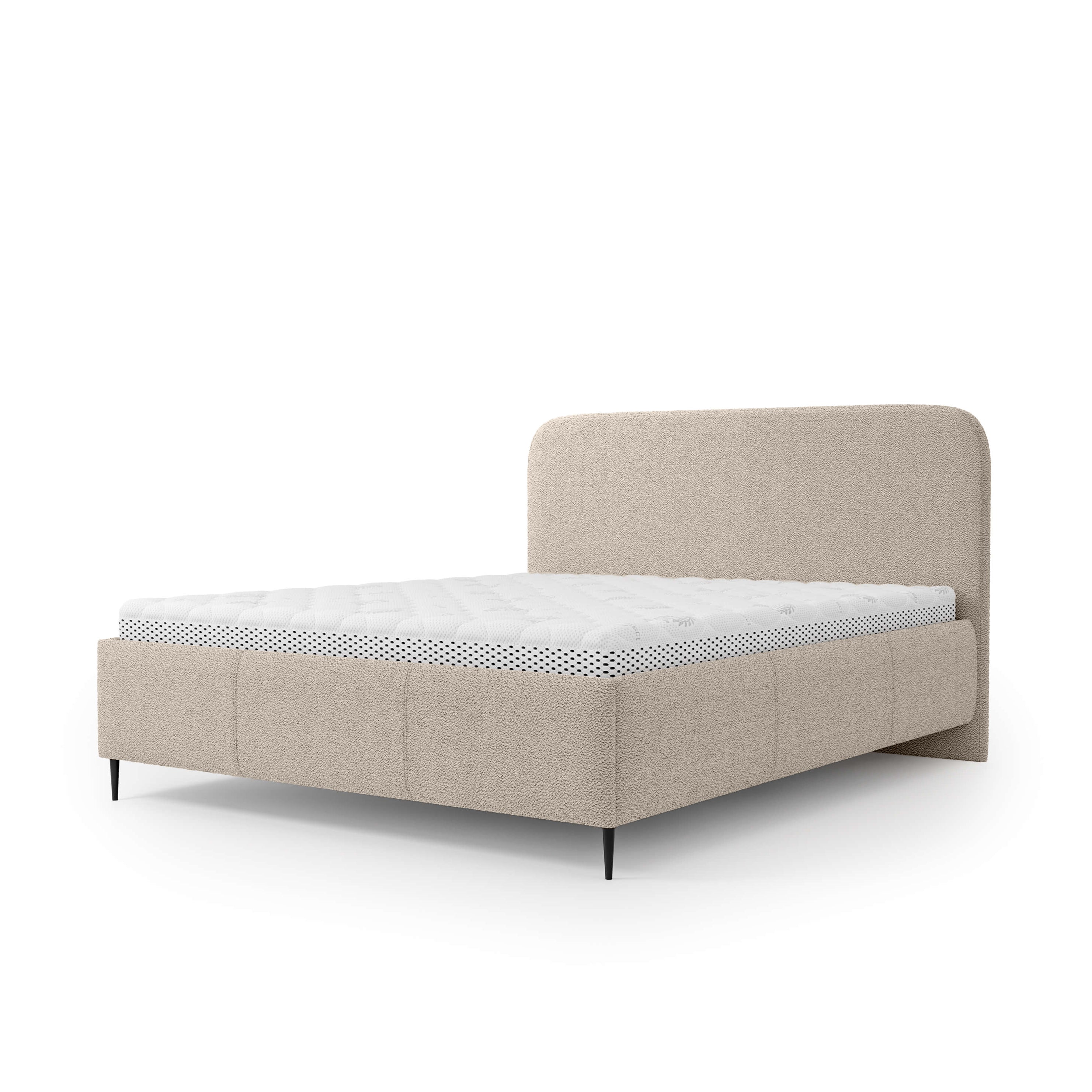 Łóżko Tapicerowane Edi 180 200 Pudrowy Piasek