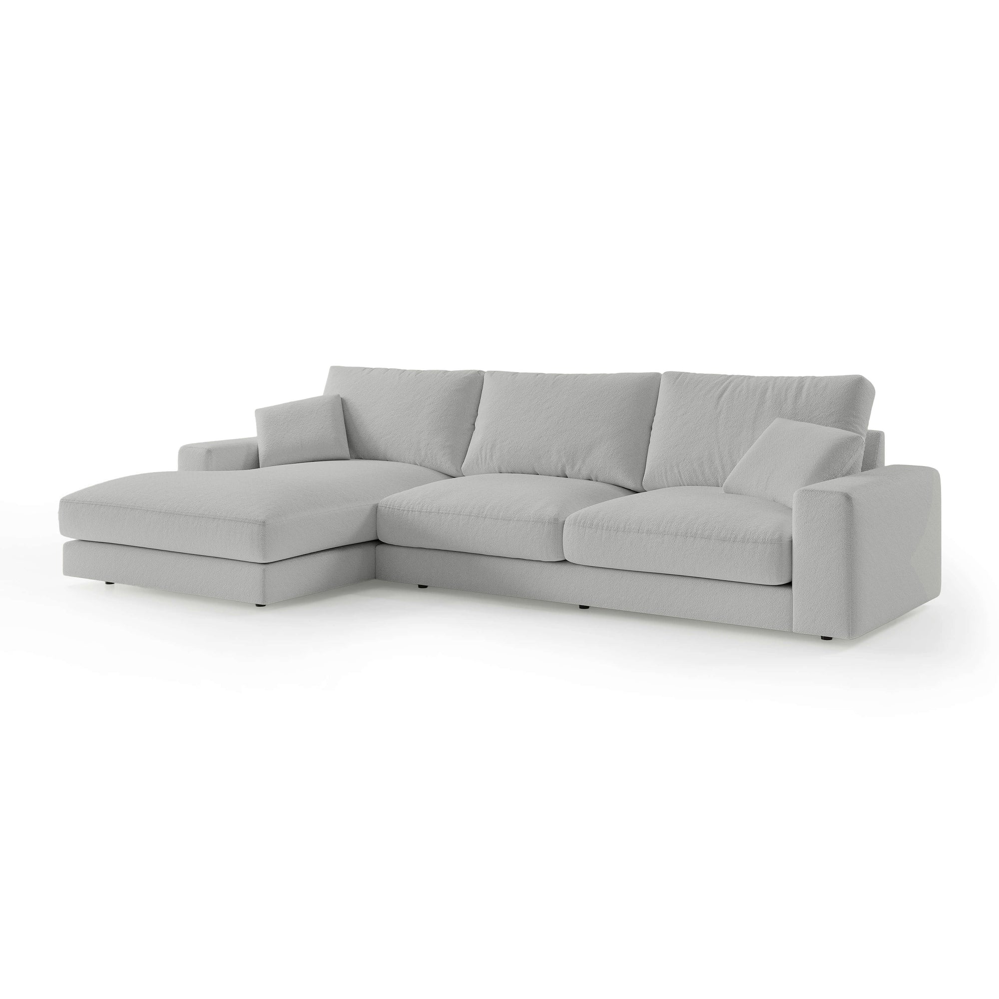 Narożnik 4–5 osobowy Premium w stylu minimalistycznym – tkanina Aragon, efekt lewitacji, pianka HR | Harvesty