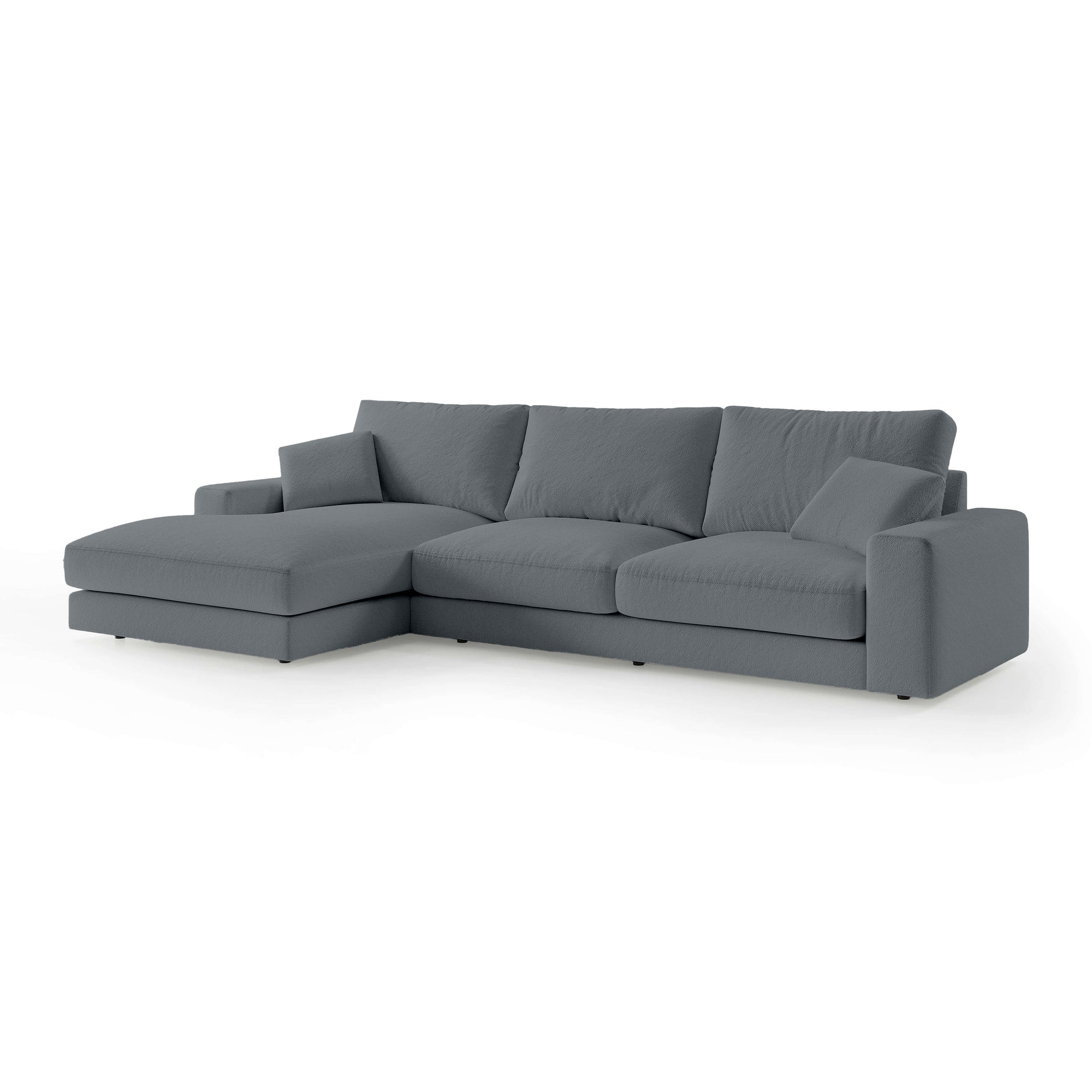 Narożnik 4–5 osobowy Premium w stylu minimalistycznym – tkanina Aragon, efekt lewitacji, pianka HR | Harvesty