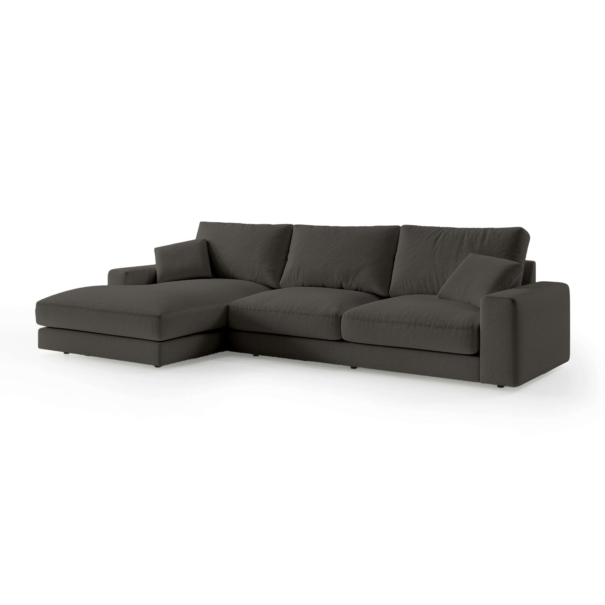Narożnik 4–5 osobowy Premium w stylu minimalistycznym – tkanina Aragon, efekt lewitacji, pianka HR | Harvesty