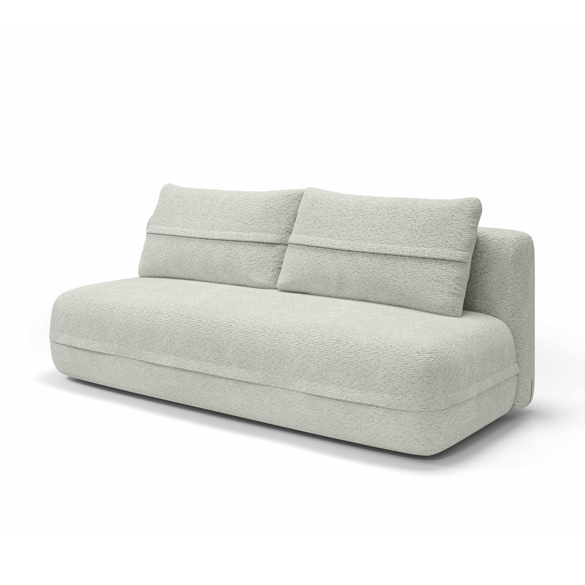 Sofa 2-osobowa z funkcją spania 206 cm w stylu minimalistycznym – z pojemnikiem, sprężyny kieszeniowe, visco | Lento