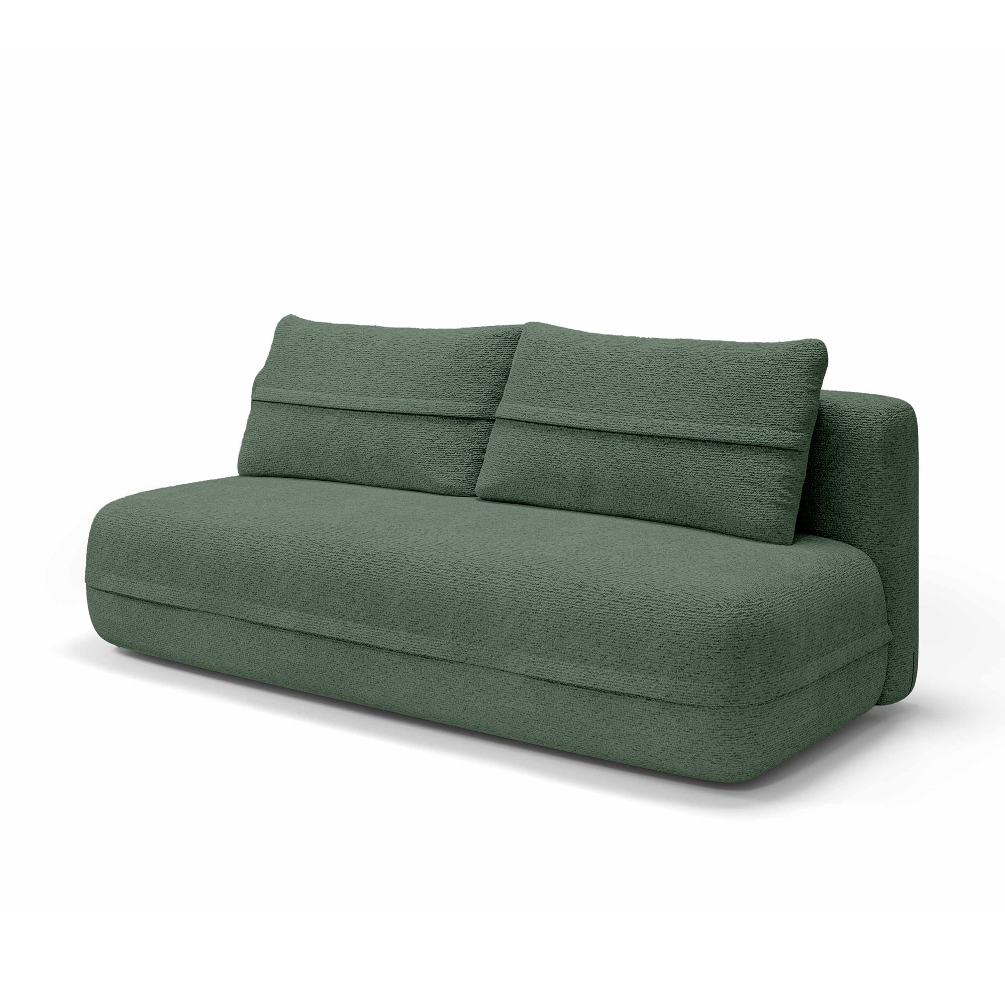 Sofa 2-osobowa z funkcją spania 206 cm w stylu minimalistycznym – z pojemnikiem, sprężyny kieszeniowe, visco | Lento
